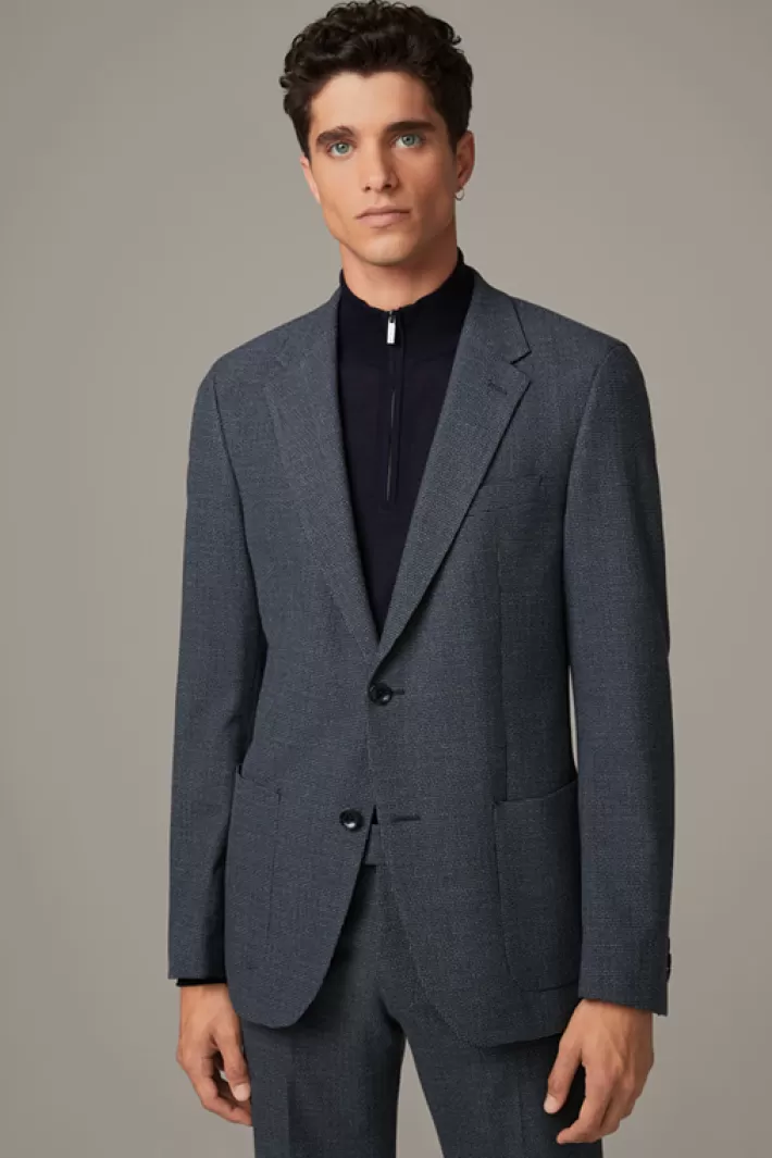 Strellson Vestes de costume<Veste De Costume Modulaire Flex Cross Arndt, En Bleu Foncé-noir à Motif