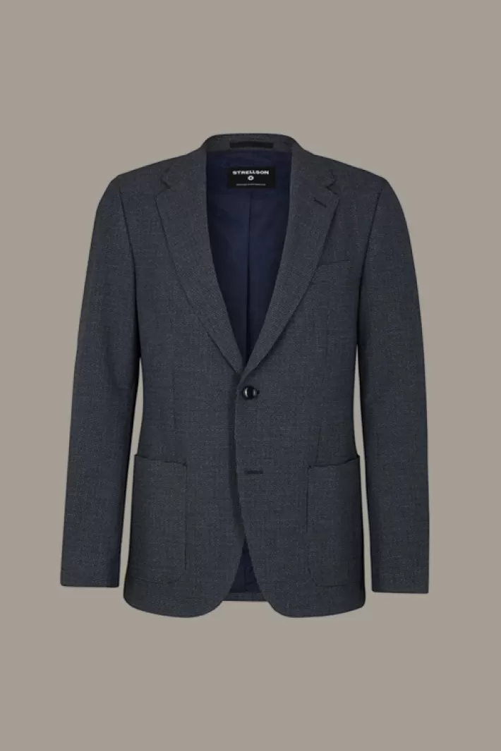 Strellson Vestes de costume<Veste De Costume Modulaire Flex Cross Arndt, En Bleu Foncé-noir à Motif